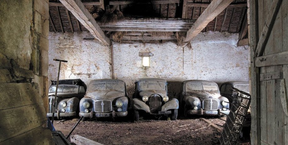 коллекция авто Херона, авто Херона, коллекция авто, заброшенные авто, Talbot Lago T26, Delahaye 135M