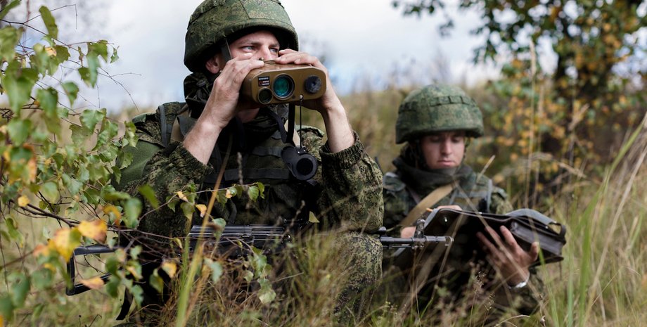 солдат, бинокль, Россия, РФ, граница, разведка, засада