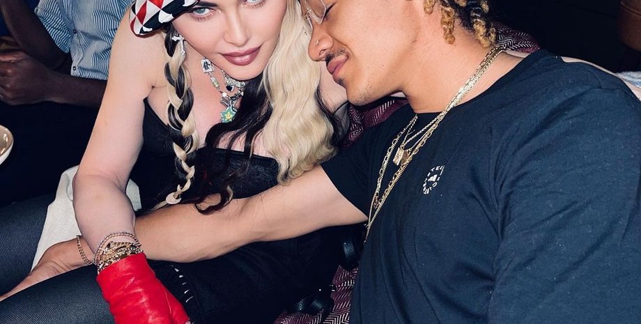 мадонна, бойфренд мадонны, пижамный комплект, семья мадонны, свидание