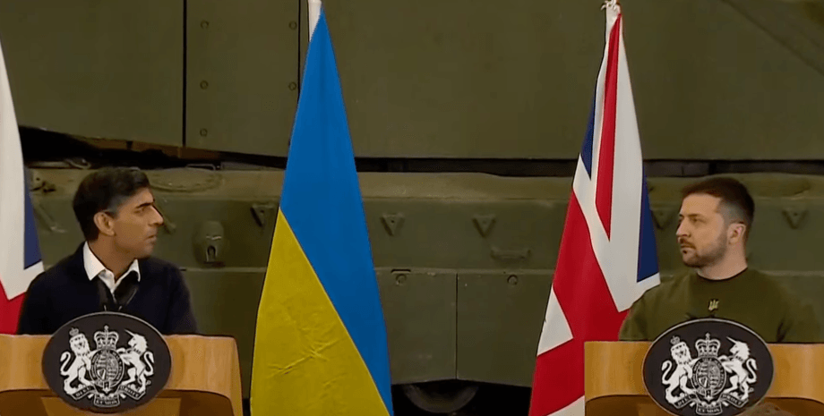 риши сунак, владимир зеленский, пресс-конференция, великобритания