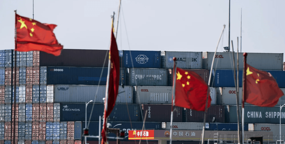 китайские товары, торговый контейнер, корабли китай