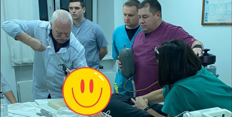 врачи спасли ребенка, иголка в горле ребенка, врачи в Украине, медицина в Украине, хирургия