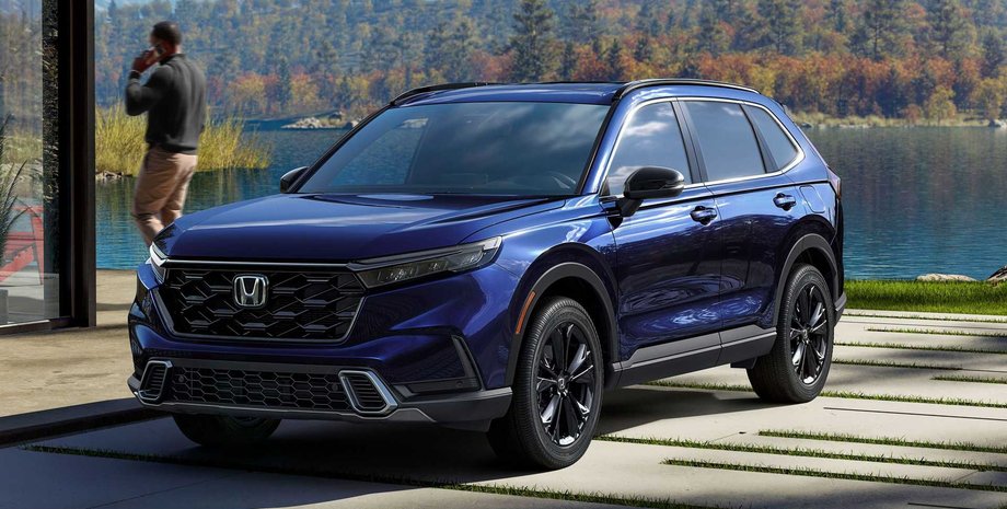 Honda CR-V, Honda CR-V 2023, кроссовер Honda CR-V, электромобиль Honda, водородные топливные ячейки