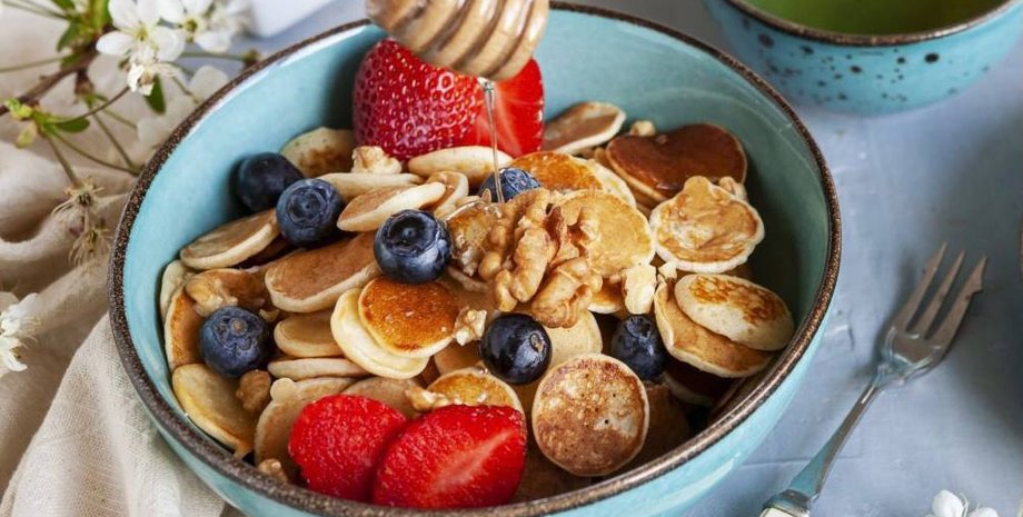 мини-оладушки, еда, кулинарные рецепты