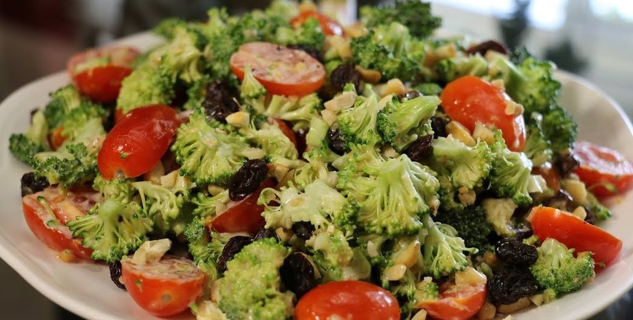 Салат із цвітної капусти, простий салат, овочевий салат