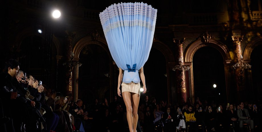 Viktor & Rolf, неделя моды в париже, виктор и рольф, перевернутое платье