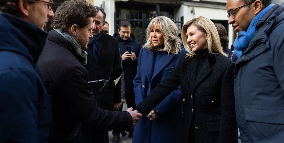 Елена Зеленская стиль, Брижит Макрон, жена президента Франции, первая леди Украины, жена Зеленского