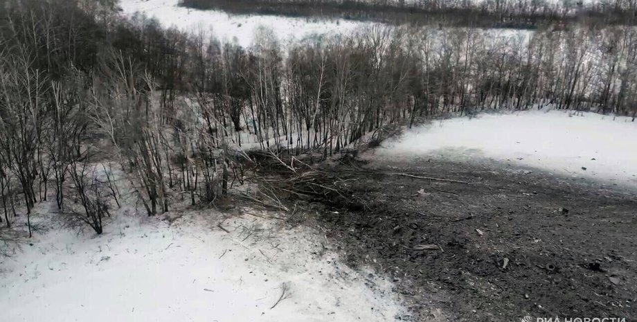 Ил-76, самолет, авиация РФ, место крушения, Белгородская область