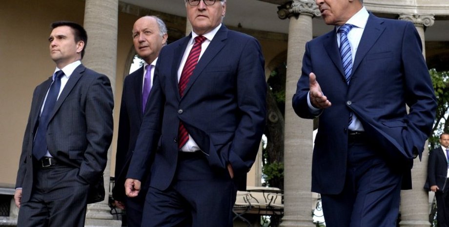 Министры иностранных дел во время встречи в нормандском формате / Фото: AFP