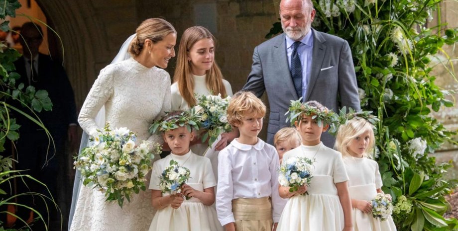 Індія Хікс і Девід Флінт Вуд в день весілля