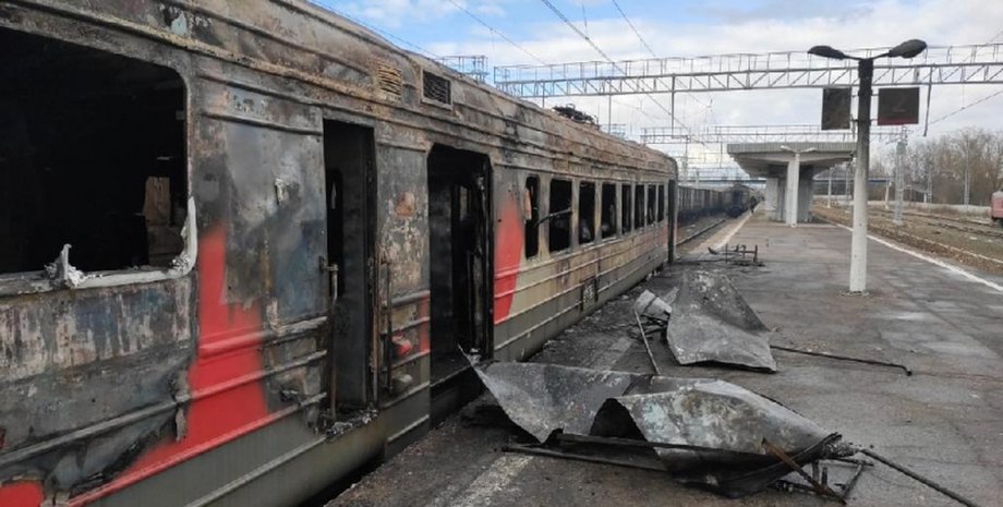 удар по составу с мобилизованными