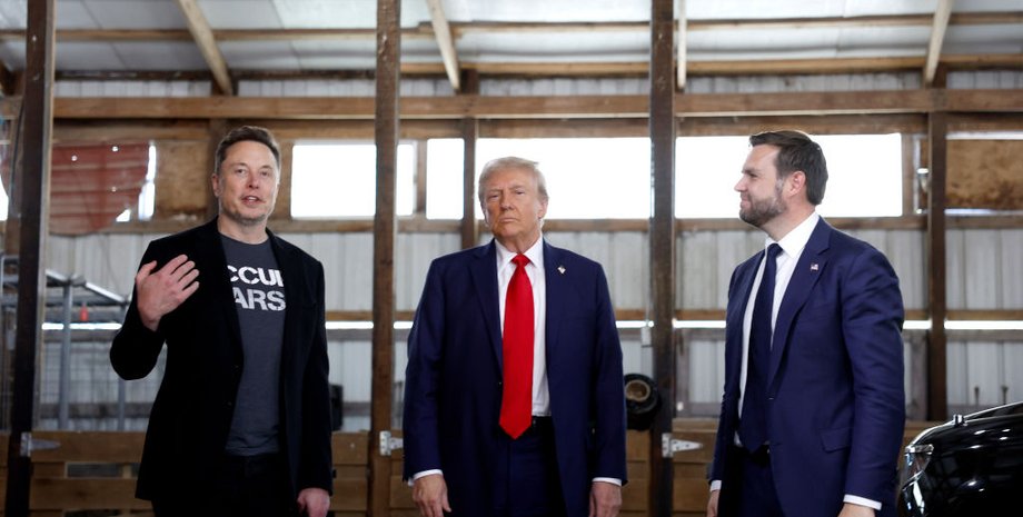 Илон Маск, Дональд Трамп, Джей Ди Вэнс