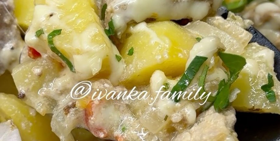 картофель в заливке, рецепт картофеля
