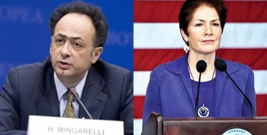 Мари Йованович и Хьюг Мингарелли/Фото: martenscentre.eu