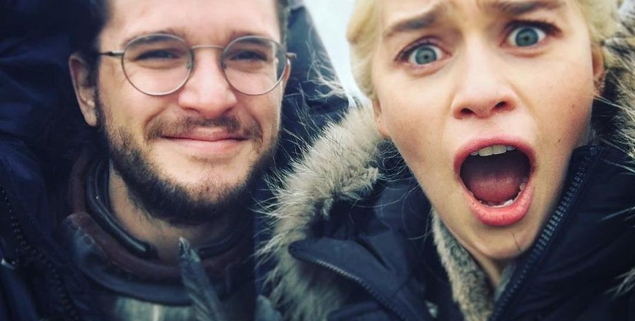Эмилия Кларк и Кит Харингтон /Фото: Instagram emilia_clarke 