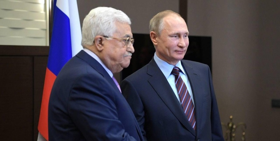 Махмуд Аббас, Владимир Путин, Палестина, Россия, война в Израиле