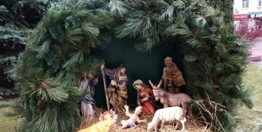 фигурки, Рождество, рождественская ночь