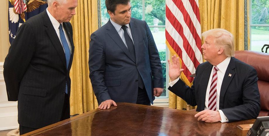 Майкл Пенс, Павел Климкин и Дональд Трамп / Фото: facebook.com/ukr.embassy.usa