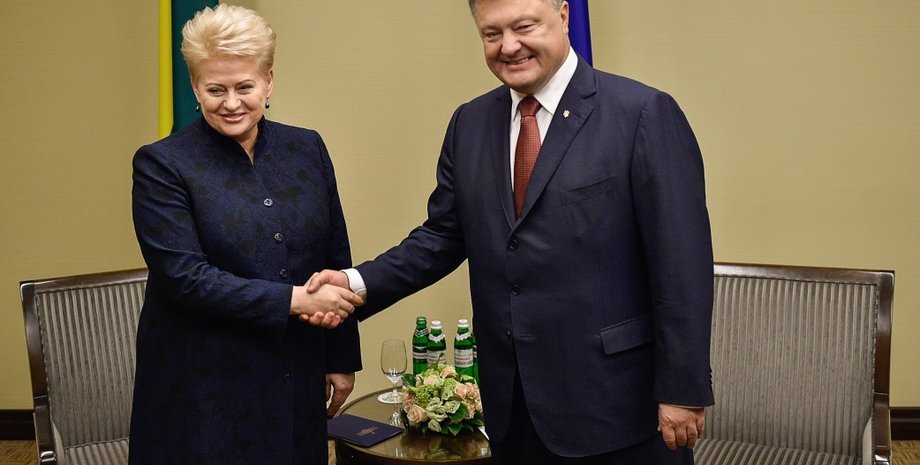 Даля Грибаускайте и Петр Порошенко / Фото: Пресс-служба президента