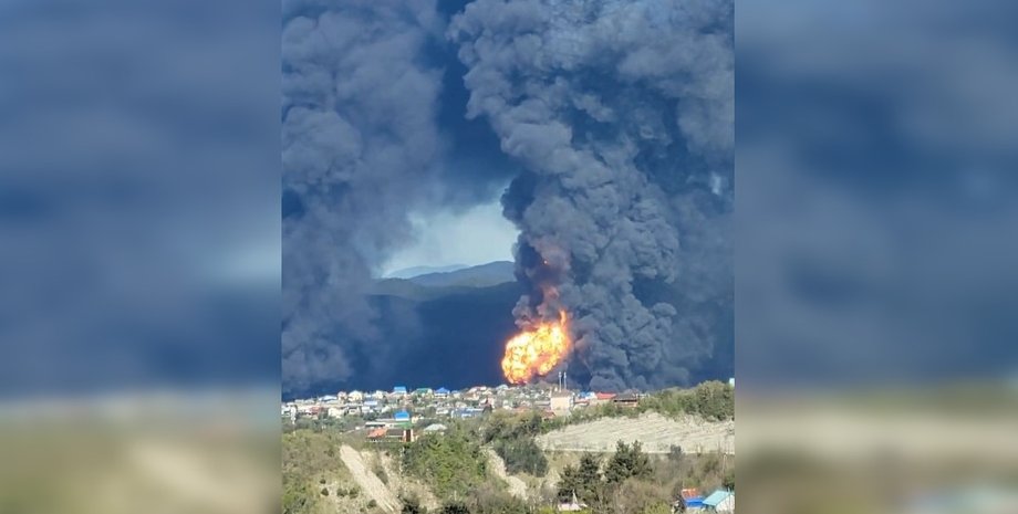 фото займанн резервуара у Туапсе 28 квітня