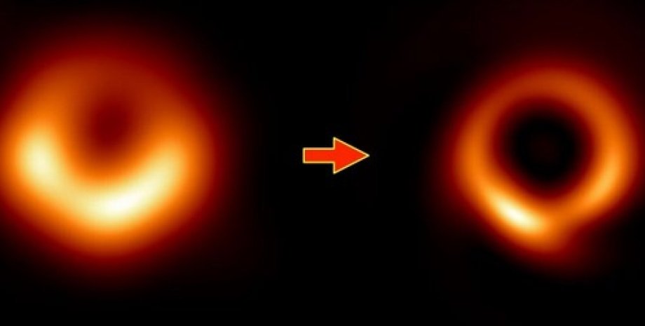 Космический пончик исхудал. Первый в истории снимок черной дыры улучшили с  помощью ИИ (фото)