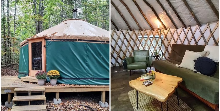 Побудували юрту посеред лісу, брати Джейсон та Метт Дафф, жило, нерухомість, США, туризм, екологічні проєкти, фото