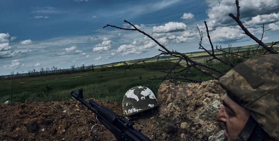 фронт, військові дії, окоп, вид з окопа