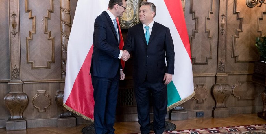 Виктор Орбан, Матеуш Моравецкий, Польша, Венгрия, ЕС, Европарламент, фото