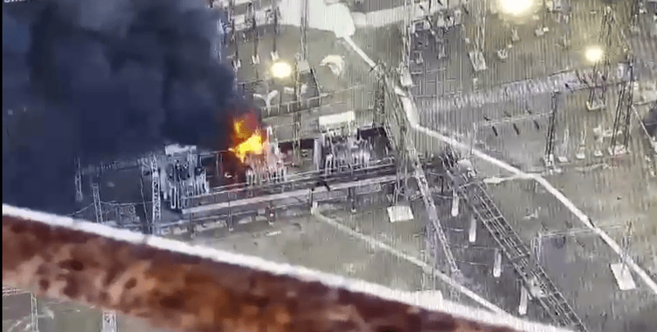 обстрел счастья, обстрелы на Донбассе, горит луганская ТЭС