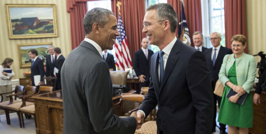 Барак Обама и Йенс Столтенберг / Фото пресс-службы Альянса