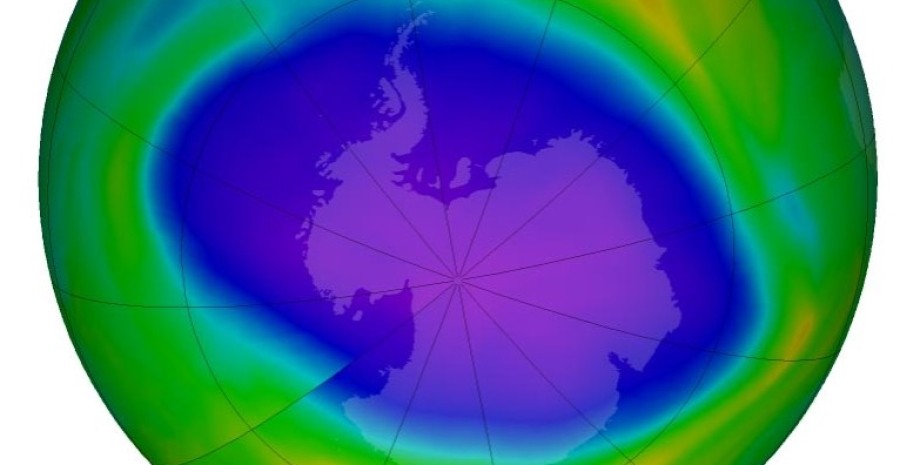 озоновая дыра, разрыв над антарктидой