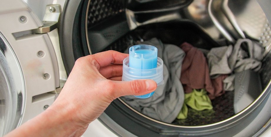 стирка, колпачок, порошок