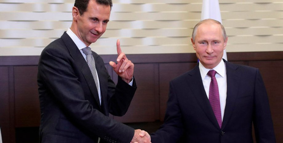башар асад, путин, владимир путин, асад и путин
