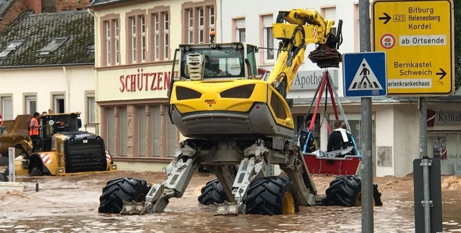 Германия, наводнение, потоп,