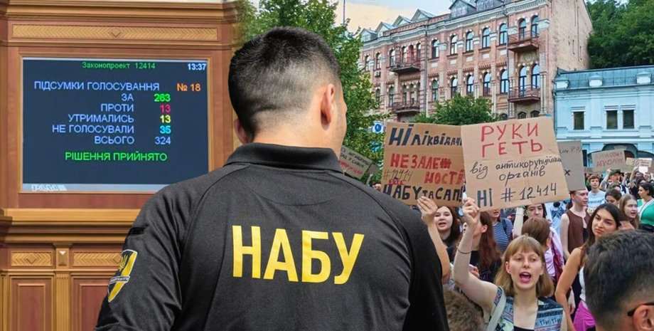 скандал набу сап, законопроєкт 12414, мітинги антикорупція, верховна рада законопроєкт