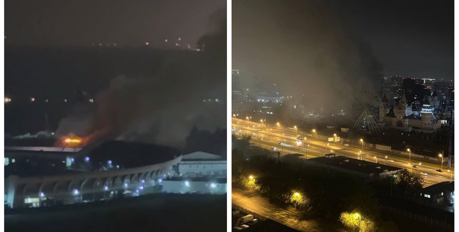 пожежа в Ізмайлівському Кремлі у Москві