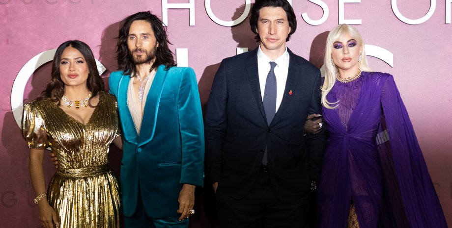 сальма хайек, адам драйвер, леди гага, джаред лето, дом гуччи, премьера в лондоне