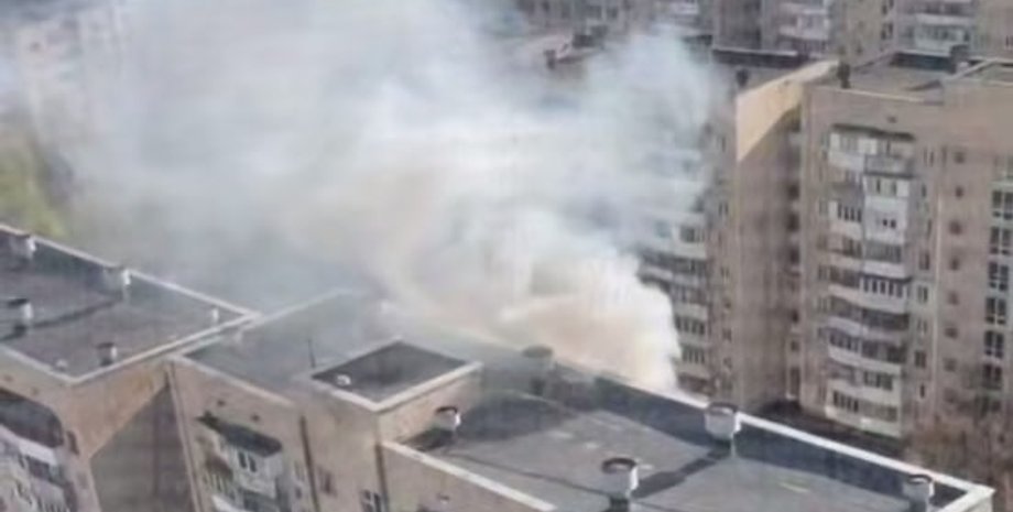 На месте стрельбы возник пожар