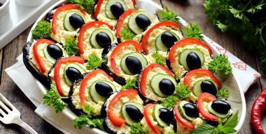 закуска, хвост павлина, быстрая закуска