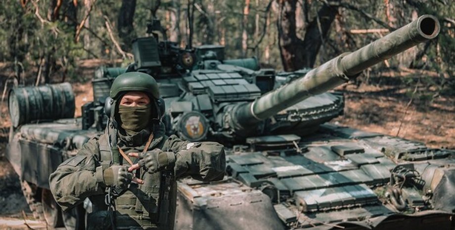 мужчина, военный, танк