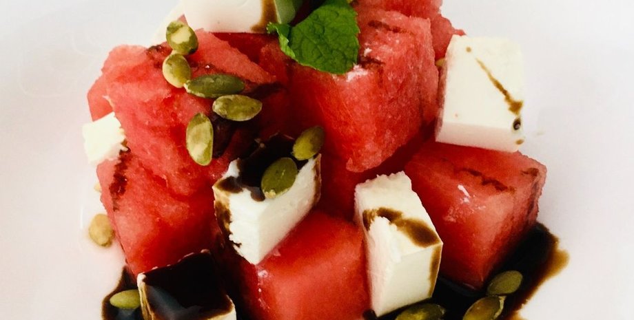 рецепты, арбуз, салат, рецепт