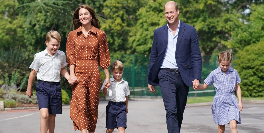 Кейт Міддлтон і принц Вільям, Кейт Міддлтон діти, принцеса Шарлотта, принц Луї, принц Джордж, принц Вільям діти