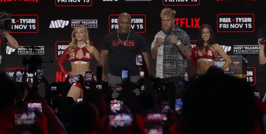 Майк Тайсон и Джейк Пол Боксерский поединок