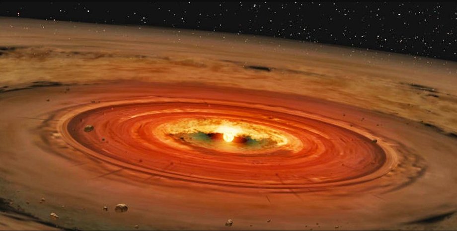 космос, протопланетный диск, планетообразующий диск