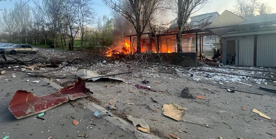 удар по Запорожью 15 апреля