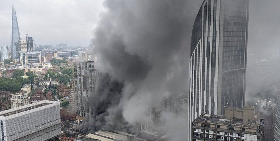 пожар в Лондоне,  Elephant and Castle