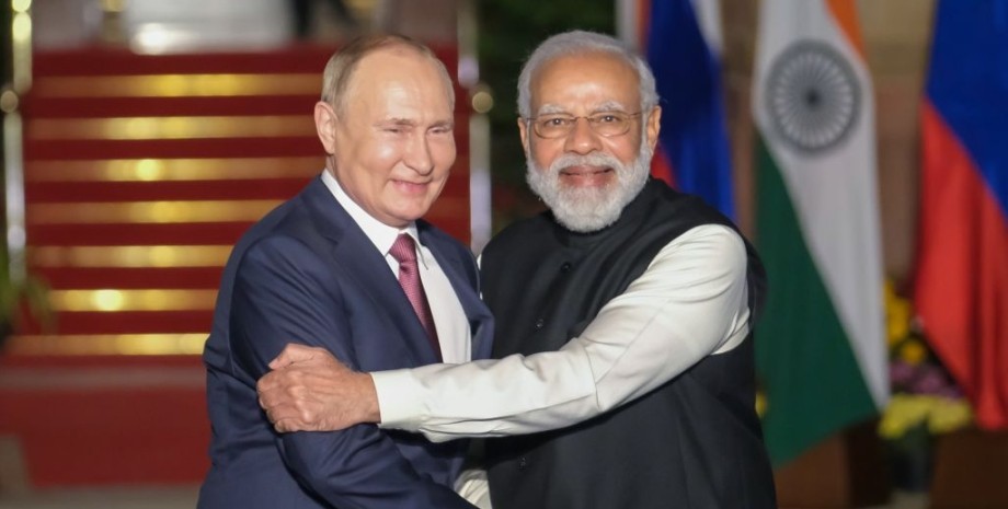 Владимир Путин, Нарендра Моди, Россия, Индия, фото