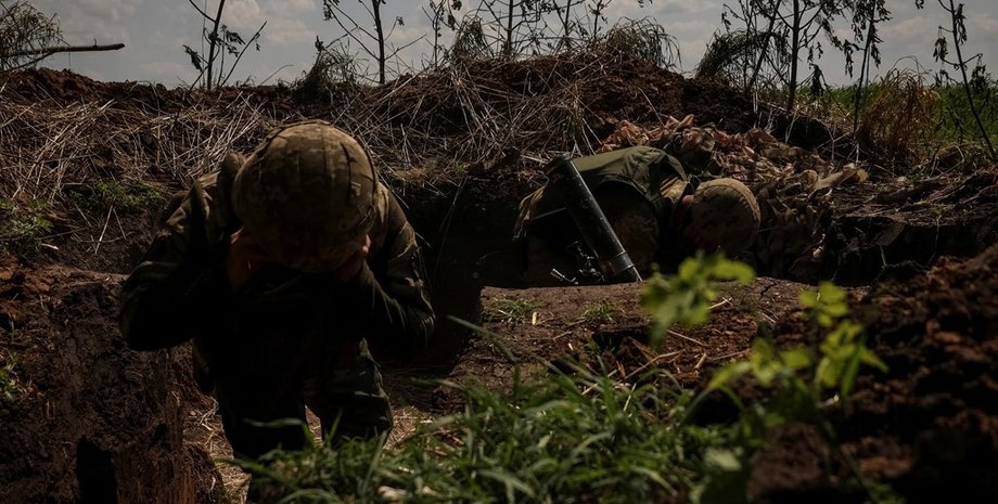 Украинские защитники в Бахмуте