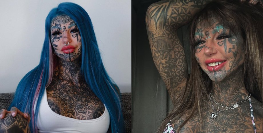 Австралійка з прізвиськом "дівчина-дракон" розкрила, скільки витратила на тату