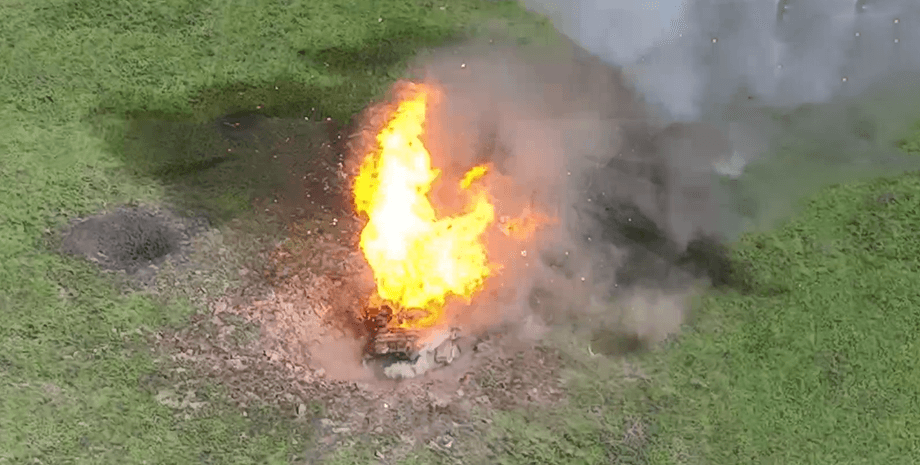 танк, Т-90, БПЛА, дрон, вогонь, вибух, фото